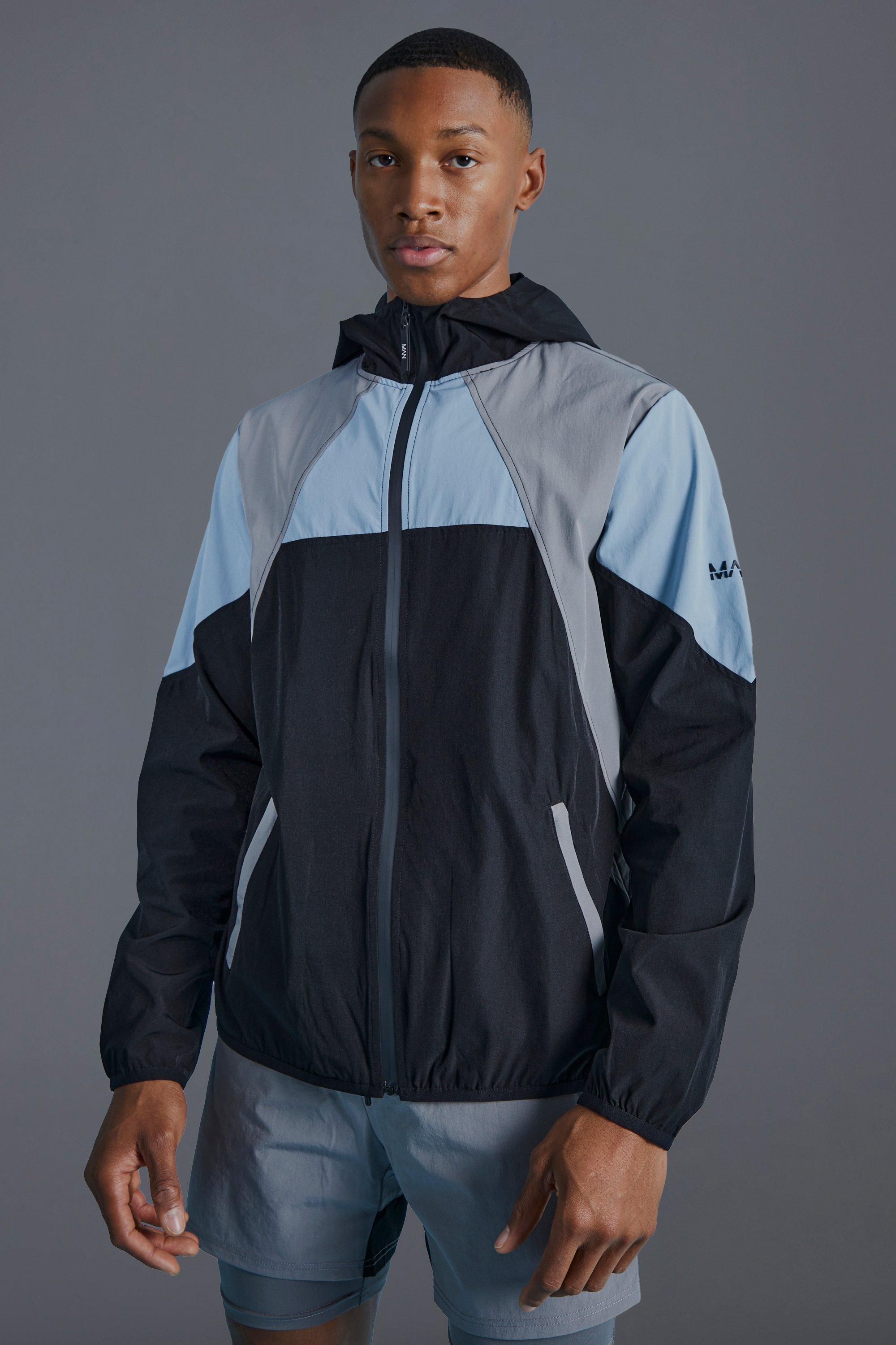 Nike colour store block windrunner jacket